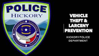 Vehicle Larceny and Theft Prevention