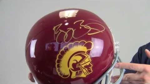 Reggie Bush Signed USC Trojans Replica Helmet - JSA & Bush Holo