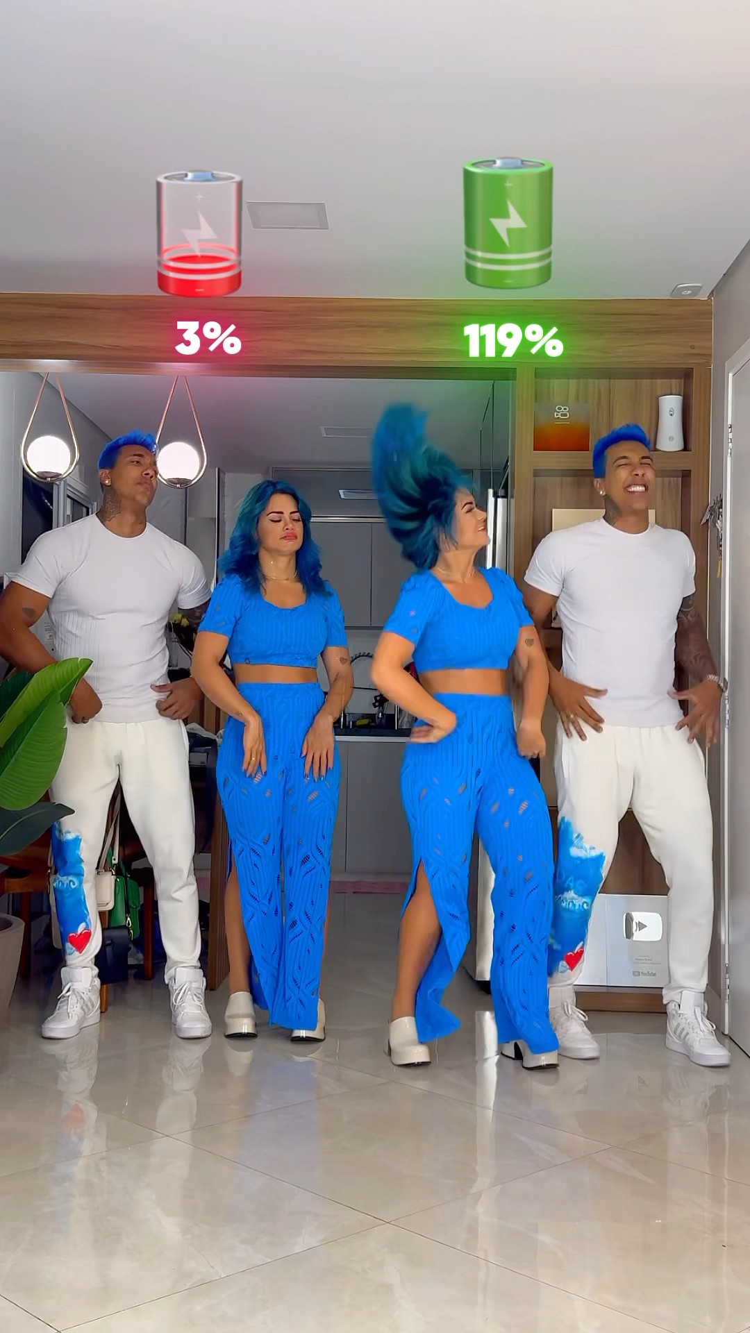 Quantos % está sua bateria? ?? @ApolloSant #wait #entretenimento #dance