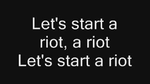Three Days Grace - Riot with lyrics