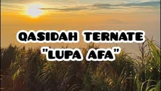 LUPA AFA | QASIDAH TERNATE MALUKU UTARA