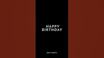 Thumbnail of HAPPY BIRTHDAY BLACK SCREEN status / whappth status new  🎊#happybirthday #blackscreenstatus #new