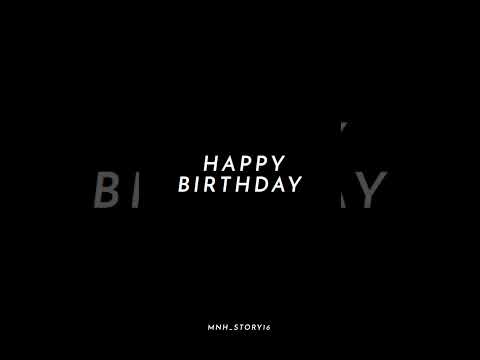 HAPPY BIRTHDAY BLACK