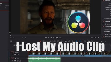 How to return audio to video if you deleted a track on the timeline - Davinci Resolve fast tutorial