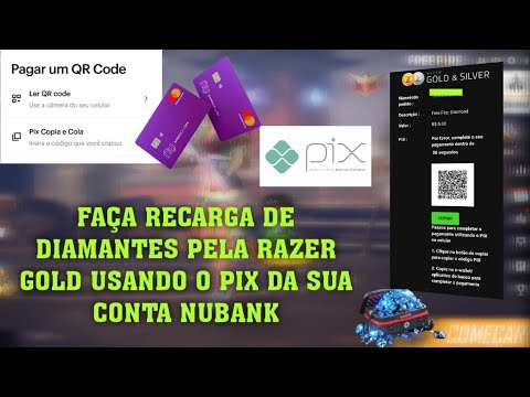 🔴COMO RECARREGAR DIAMANTES PELA CONTA NUBANK!