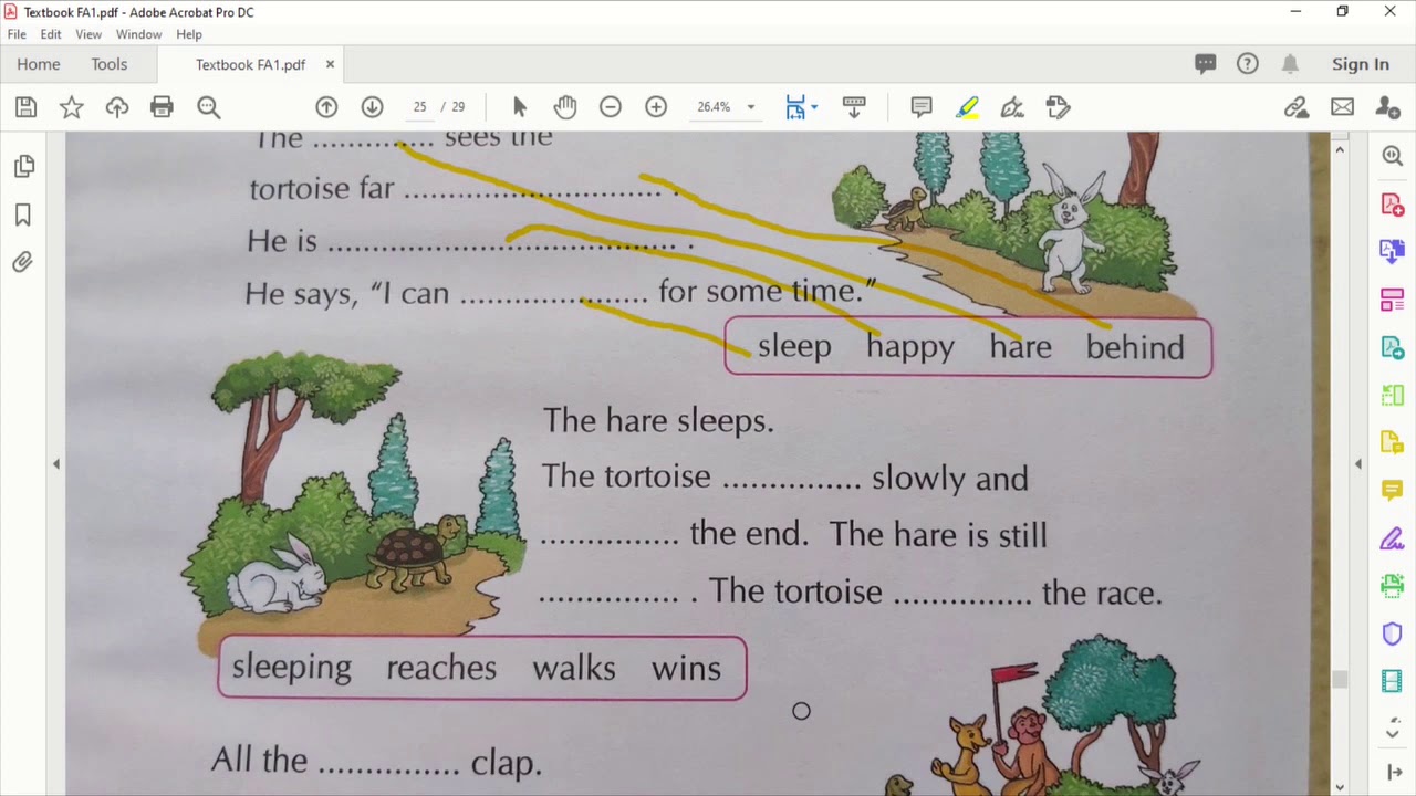 Hare and tortoise story pictures image