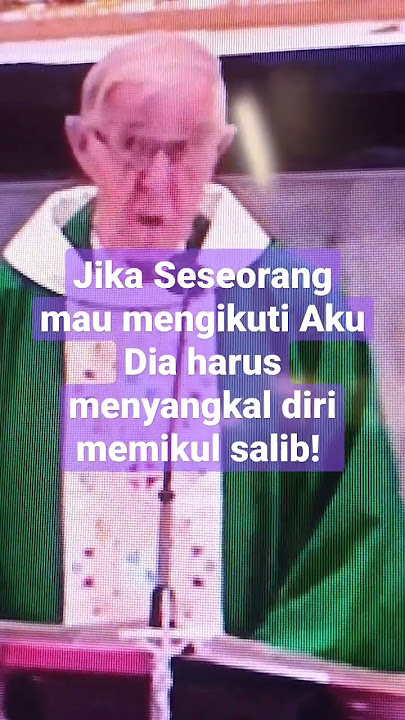 Harus Menyangkal Diri memikul Salibnya Mengikuti Yesus!