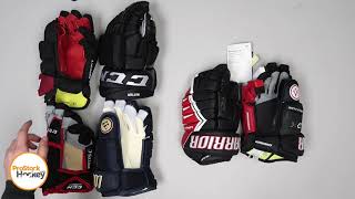 Comparing Pro Stock Vs. Retail Hockey Gloves!