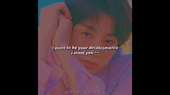 BTS Jungkook Decalcomania💜