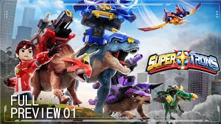 Supertrons Preview 01 | Epic Dino Action \u0026 Friendship│animation│Dinosaur