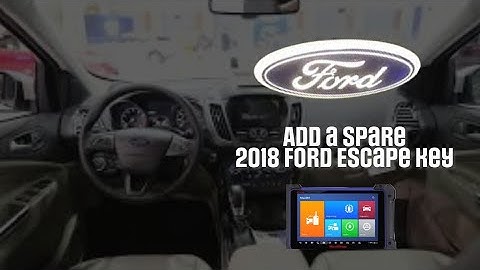 How to program and add a 2018 Ford Escape key using the Autel 608