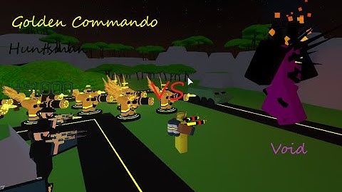 Tower Battles Golden Commando vs Void (Feat: Huntsman)