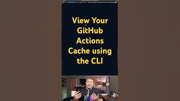 View the Actions Cache info using the GitHub CLI #github #cli #githubcli #githubactions #actions