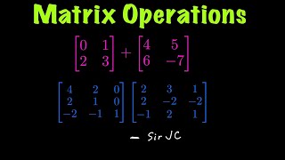 [FINITE MATH] Matrix Operations 1.1