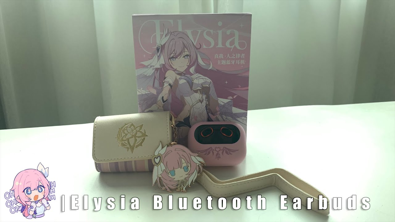 Honkai Impact 3 Official Elysia Bluetooth Earphone Earbud Anime Headphone  Gift