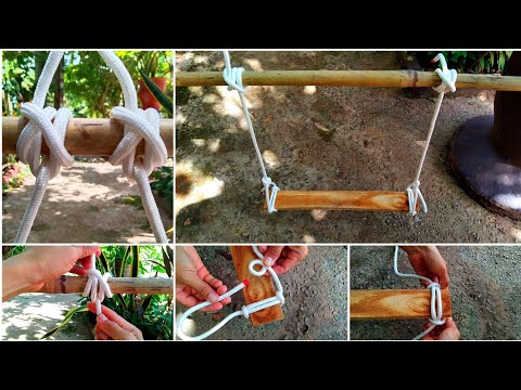 How to make a swing | swing knot | tying bowline knot. #swing #knots