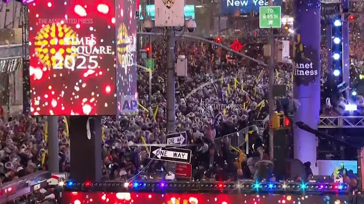 New York rings in 2025 with famed Times Square ball drop