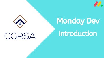 Cgrsa Getting started with monday dev   Ch  1 