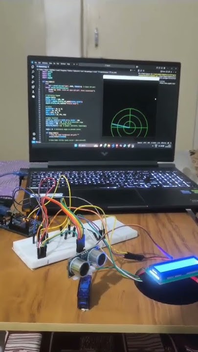 Radar using Arduino UNO and python programming for interface #radar # ...