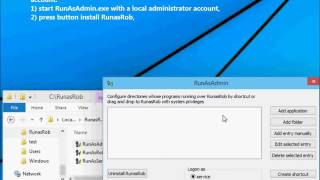 Run program as administrator from a limited user account with Runasrob