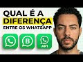 Diferença entre WhatsApp normal, Business e API oficial