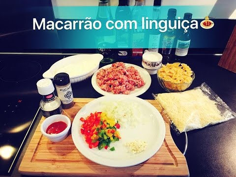 Como fazer macarrão com linguiça - #Cozinhando comigo❤️