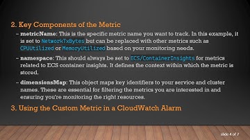 How to Reference a CloudWatch Metric Created by Container Insights for ECS/Fargate
