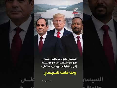 السيسي يضع مياه النيل على طاولة واشنطن رسالة وجودة إلى إدارة ترامب عبر كبير مستشاريه