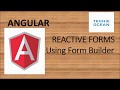 ANGULAR 15 REACTIVE FORM : USING FORMBUILDER