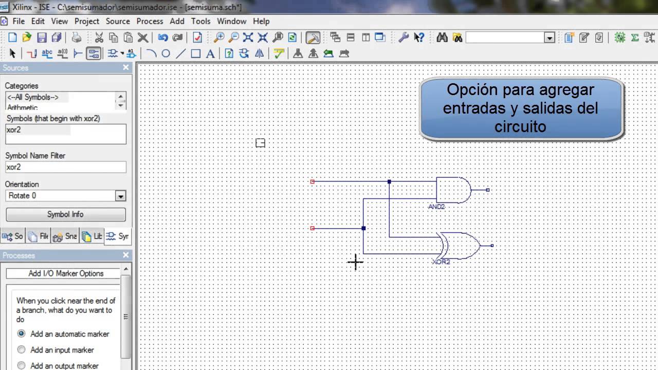 EC1723 Tutorial Xilinx ISE 10 1 Introducci n Crear Semisumador Ec1723 tutorial xilinx ise 10 1 introducci n crear semisumador