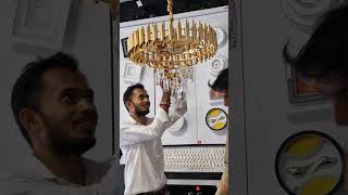 ✅ Crystal Chandelier Light Full Installation | Step by Step Fitting Guide | RGB + Bluetooth Speaker