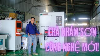 Máy chà nhám sơn 7 tấc nâng hạ trục chà tự động Woodmaster | WM-700RSF