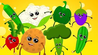 ten little vegetables numbers songs and fun learning videos for kids