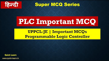 UPPCL-JE | Important Programmable Logic Controller MCQs| PLC Important MCQ .