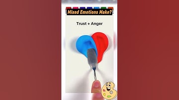 What color do mixed emotions make? #colormixing #mixingthings #satisfying #insideout