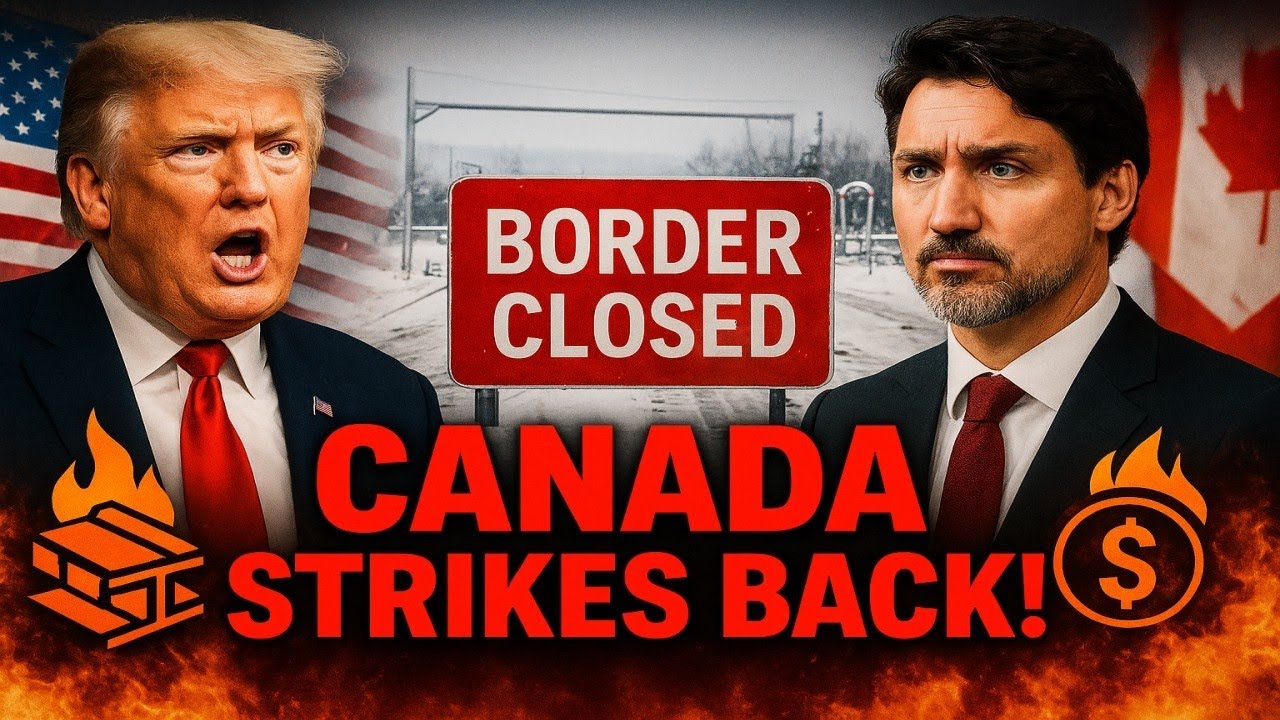 Канада наносит ответный удар — закрывает границу, пока Трамп не отреагирует на собственные пошлины!