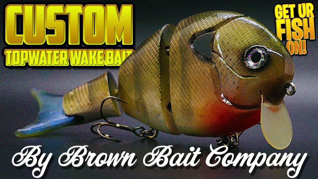 CUSTOM Jointed Bass Fishing Topwater Wake Bait Bluegill 