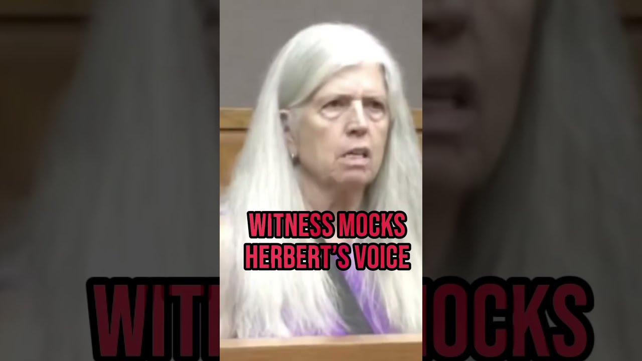 Dramatic Testimony Witness Mocks Herbert S Voice Drugged Husband Trial