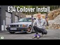 How To Install E39 Coilovers on your E34?! Cheapest option