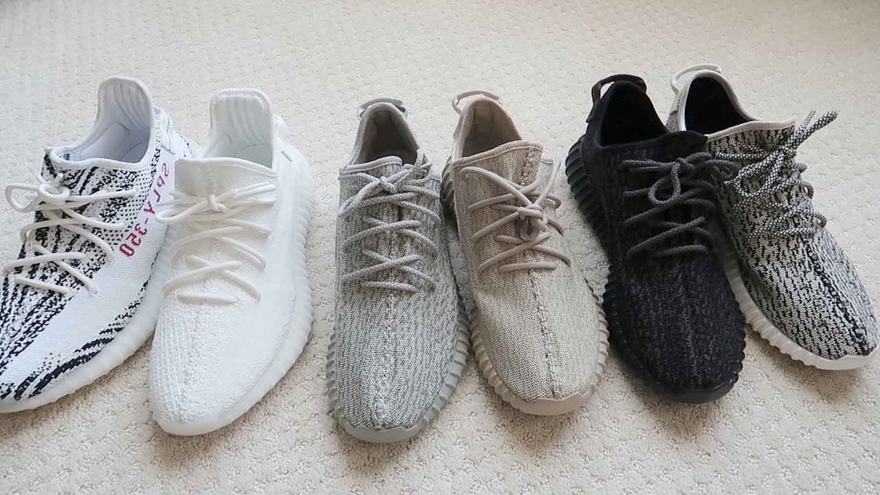 a pair of yeezys