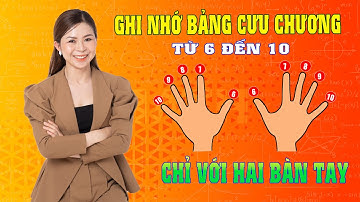 Thủ Thuật Ghi Nhớ Bảng Cửu Chương từ 6 đến 10 Chỉ Với Hai Bàn Tay| #toancohien  #Bangcuuchuong