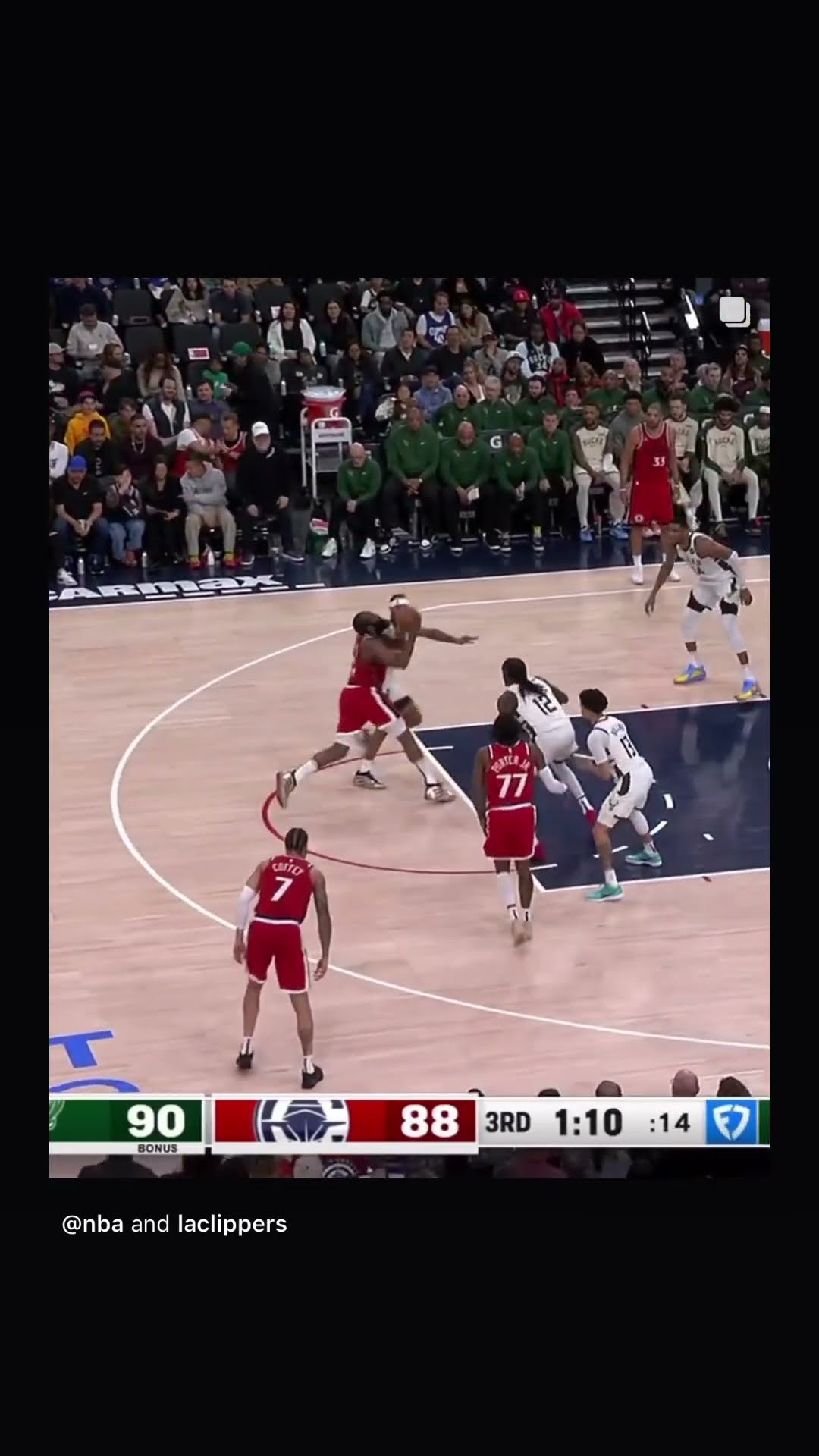 He got the whistle #hoodnews #jamesharden #clippers #viralvideo #trending #how #thebeard #basketball