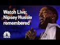 Nipsey Hussle Honored In Funeral Service At Staples Center | NBC News