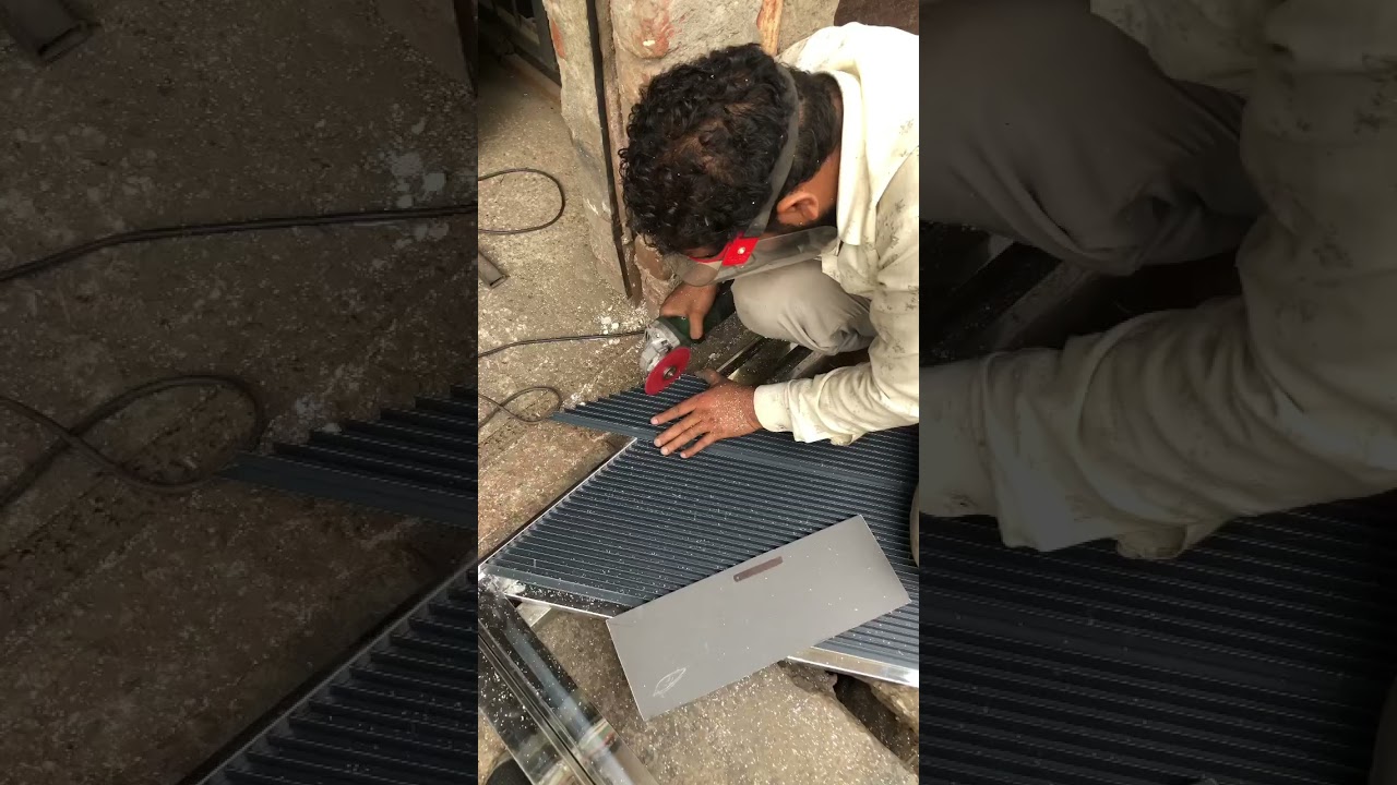 Aluminum profile cutting 