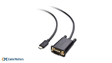 Cable Matters USB C to RS232 DB9 Serial Cable - Thunderbolt 3 Port Compatible