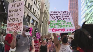 Pro-Abortion Rights Activists Rally In Downtown Detroit