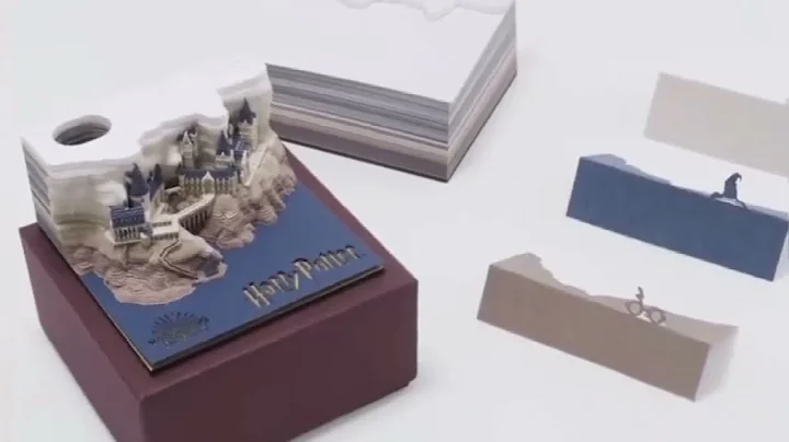 3D notepad castle model memo pad Harry Potter Hogwarts