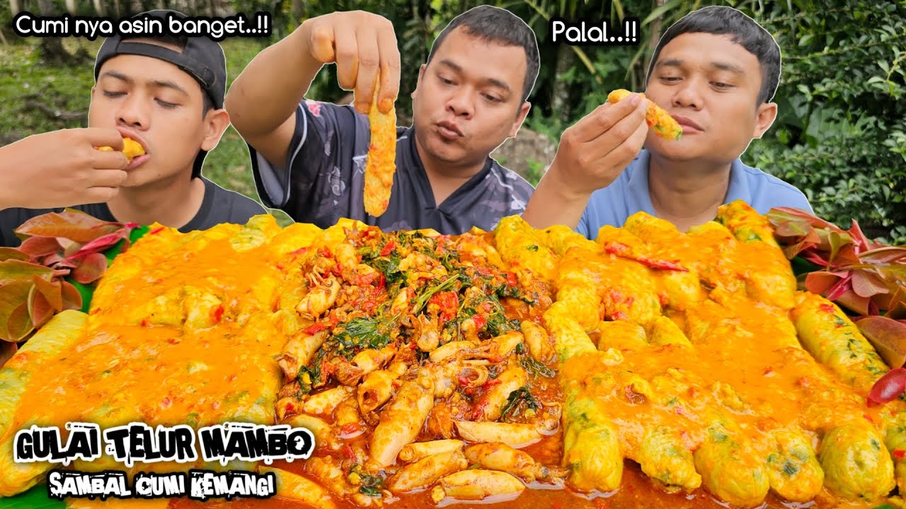 MULAI NGELUH ! MUKBANG GULAI TELUR MAMBO + SAMBAL CUMI ASIN + LALAPAN LAMPENI, Ngeunah