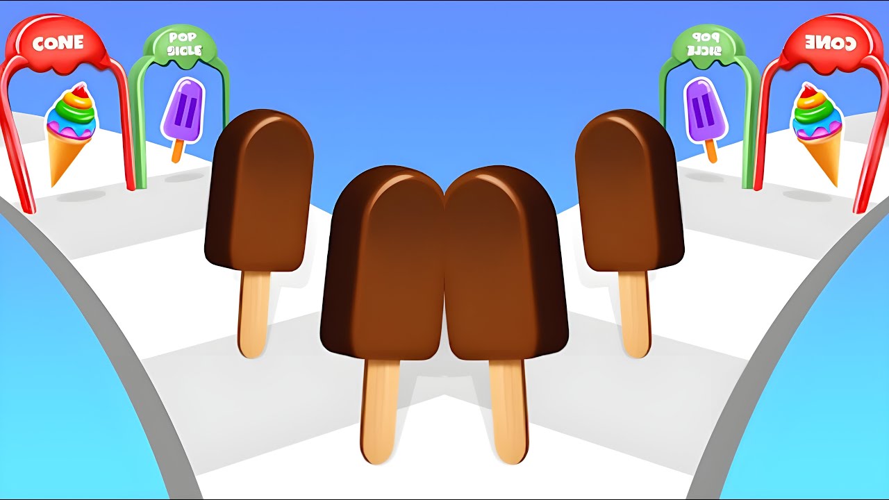 Ice Cream Stack Runner Gameplay (by Azel Games) | Funny Ice Cream Run