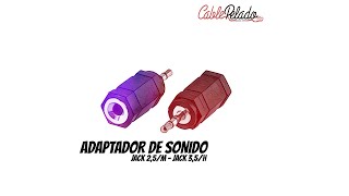 Adaptador De  Valueline Jack 25 Macho  Jack 35 Hembra Distribuido Por Cablepelado 